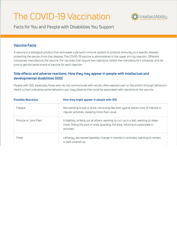 COVID-19 Vaccine Fact Sheet